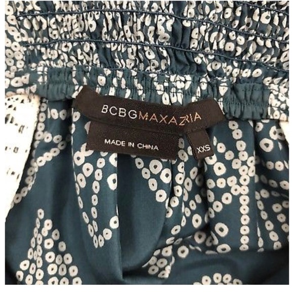 BCBGMaxAzria XXS Green Lace Trim Tank Top - Picture 5 of 5